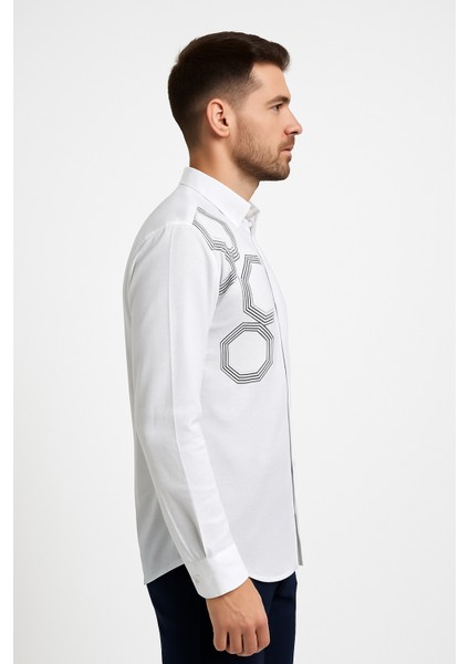 Desenli Slim Fit Gömlek fiyatları