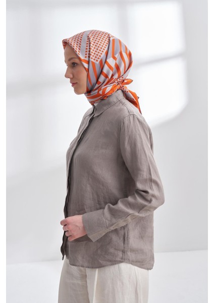Archway Desen Tivil Ipek Eşarp 4302-ORANGE fiyatları