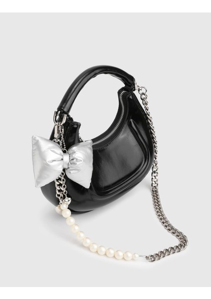 Rine Siyah Kadın El Çantası