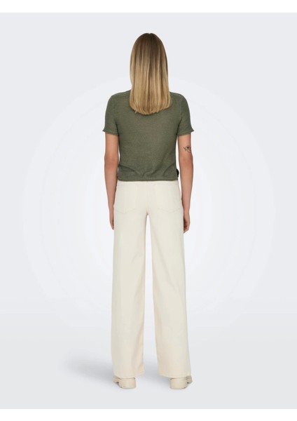 15367795 0 Yaka Kadin Triko - Haki fırsatları