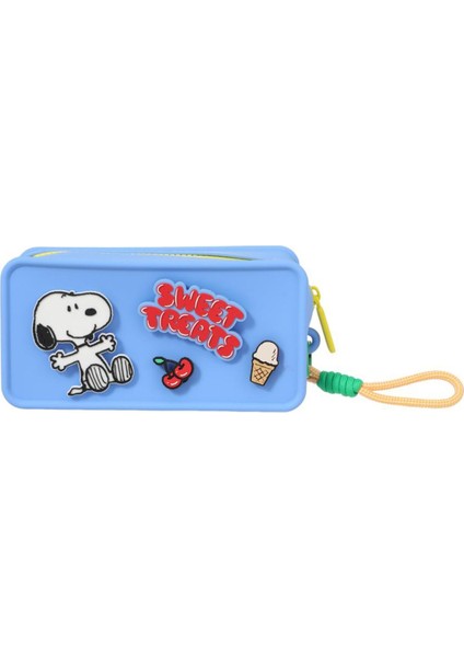 Snoopy Lisanslı Silikon Kozmetik Çantası - Mavi fiyatları