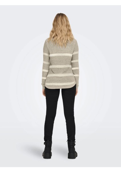 15113356 0 Yaka Kadin Triko - Kahverengi fiyatları