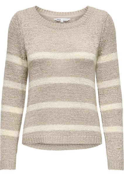 15113356 0 Yaka Kadin Triko - Kahverengi modelleri