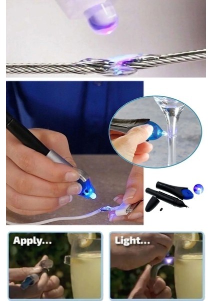 Profesyonel Kalem Plastik Kaynak Bileşik 5 Saniye Hızlı Kuru Düzeltme Uv Işığı Tamir Sıvı Yapıştırma