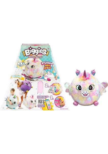 Biggies Şişme Peluş Unicorn Xxl Shiny Corns S2