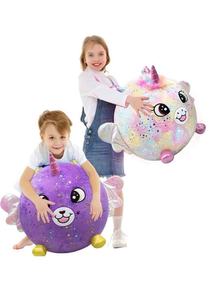 Biggies Şişme Peluş Unicorn Xxl Shiny Corns S2 indirimleri