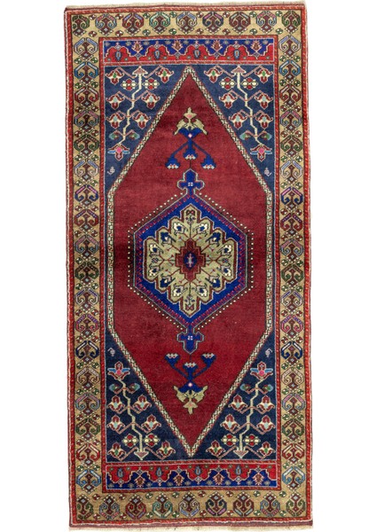 Yahyalı El Dokuma Yün Halı 103X223 cm