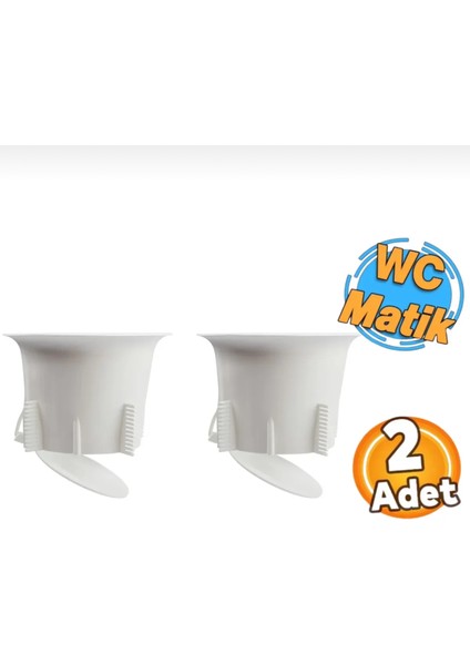 Wc Matik Koku ve Haşere Önleyici Alaturka Tuvalet Kapağı Plastik Gider Kapak (2 Adet)
