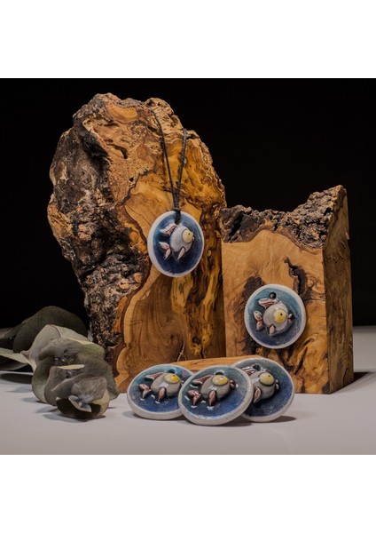 Balık Seramik Kolye – Stres ve Denge Kolyesi indirimleri