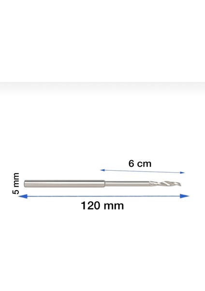Hss Alüminyum Freze Ucu 5X6X120 mm Uzun Arkası Ince fiyatları