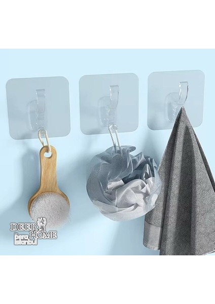 6 Adet Süper Güçlü Şeffaf Banyo Mutfak Kancası Çerçeve Askısı Kendinden Yapışkanlı Şeffaf Yapışkan modelleri