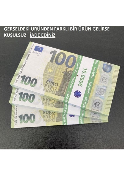 300 adet 100 euro geçersiz eğlence oyun şaka
