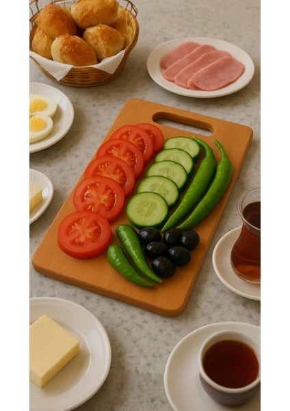 Gbmotion Kesme Tahtası Ahşap 36 x 21,5 cm T6