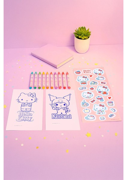 Sanrio Lisanslı Tatlı Serisi Sanrio Karakterli Kendin Yap Boyama Seti