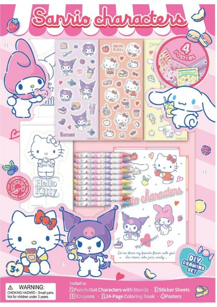 Sanrio Lisanslı Tatlı Serisi Sanrio Karakterli Kendin Yap Boyama Seti fırsatları