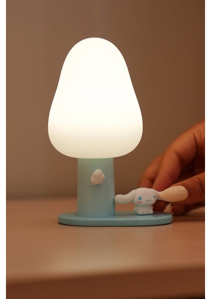 Sanrio Lisanslı LED Işıklı Gece Lambası - Cinnamoroll