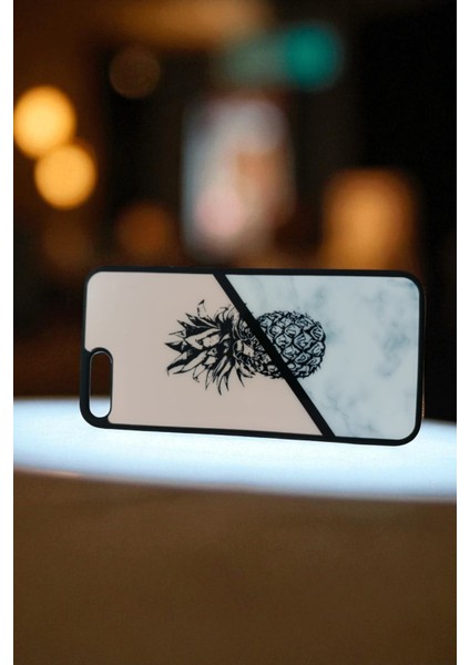 iPhone 7 Plus / 8 Plus Uyumlu Ananas Tasarım Süper Şeffaf Silikon Telefon Kılıfı fiyatları
