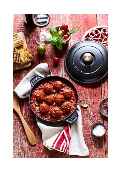 La Cocotte Kapaklı Döküm Servis Tabağı, Gri indirimleri