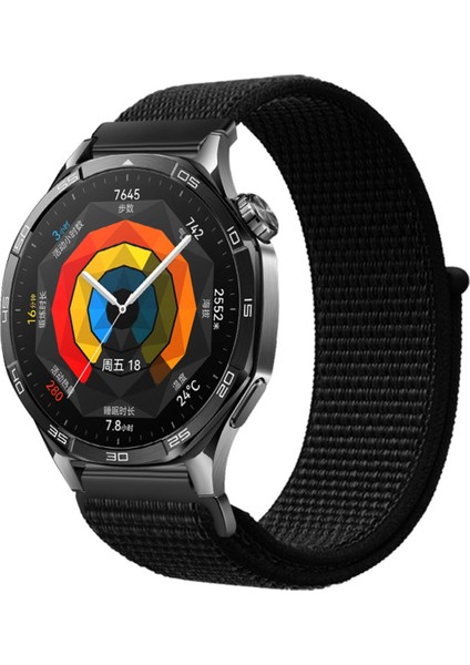 Huawei Watch Gt3 / Gt4 / Gt5 / Gt5 Pro 46MM Uyumlu Spor Ince Hasır Örgü Cırt Kordon