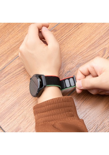 Huawei Watch Gt3 / Gt4 / Gt5 / Gt5 Pro 46MM Uyumlu Spor Ince Hasır Örgü Cırt Kordon fiyatları