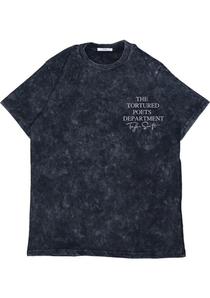 Unisex Ttpd Albüm Tracklist Sırt Baskılı Yıkamalı T-Shirt, Oversize Taylor Swift Temalı Tişört fiyatları