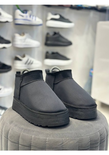 Ugg Kadın Bot & Ev Terliği | Ultra Konfor Kürklü Taba Platform Loafer