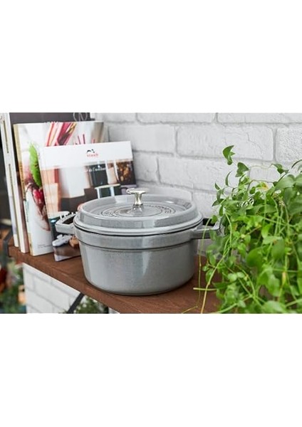 La Cocotte Döküm Tencere, 28 Cm, Grafit Gri, Gri indirimleri