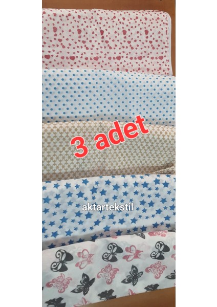 Aktarteks Desenli Yorgan Hurcu 100X50X40 cm Karısık Renkler 3 Adet