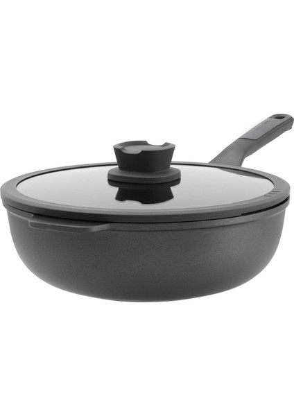 Leo Stone Yapışmaz Kapaklı Alüminyum Döküm Wok Tava 28 cm fiyatları