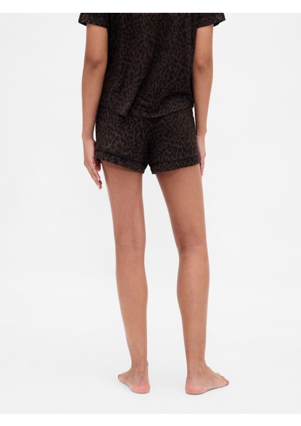 Kadın Kahverengi Modal Pijama Şort fırsatları