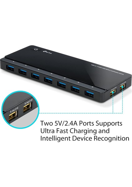 UH720, 7-Port 5gbps 2 Adet Şarj Portu USB 3.0 Çoklayıcı fiyatları