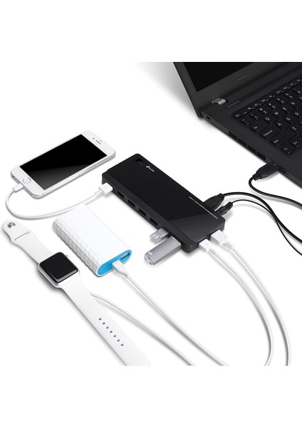 UH720, 7-Port 5gbps 2 Adet Şarj Portu USB 3.0 Çoklayıcı fırsatları