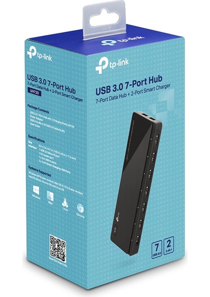 UH720, 7-Port 5gbps 2 Adet Şarj Portu USB 3.0 Çoklayıcı indirimleri