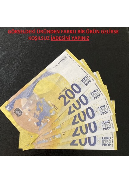 100 adet yeni 200 euro geçersiz eğlence oyun şaka modelleri
