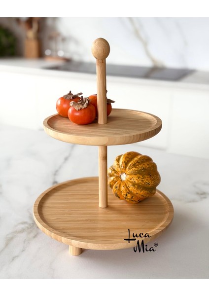 2 Katlı Bambu Kurabiyelik