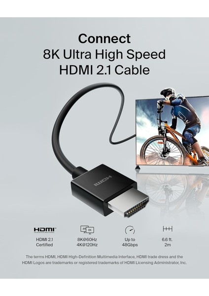 Yüksek Kaliteli Ultra Highspeed Hdmi-2.1 Kablo, 4k/dolby Vision Hdr, Apple Tv'den Optimum Oyn fiyatları