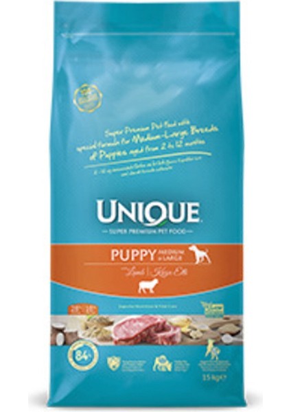 Medium&large Kuzu Etli Yavru Köpek Maması 15 kg