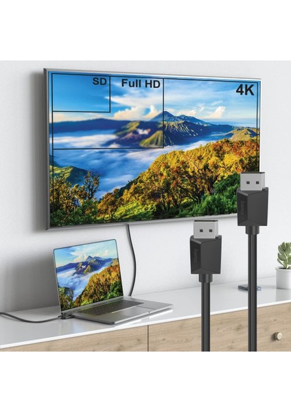 Displayport Kablosu, Dp 1.2, Ultra Hd 4k, 1.5 M fırsatları