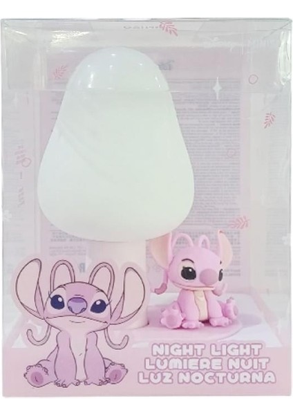 Disney Lilo&stitch Lisanslı LED Işıklı Gece Lambası - Angel