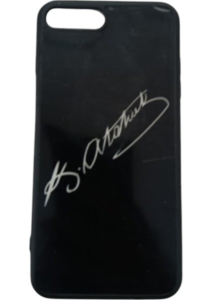 iPhone 7 Plus / 8 Plus Uyumlu Atatürk Imzalı Esnek Silikon Telefon Kılıf fiyatları