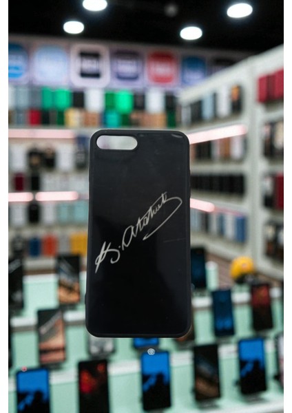 iPhone 7 Plus / 8 Plus Uyumlu Atatürk Imzalı Esnek Silikon Telefon Kılıf fırsatları