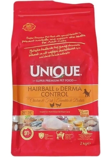 Kedilerde Tüy Yumağı Oluşumunu Önlemek ve Cilt Sağlığı Için 2 kg