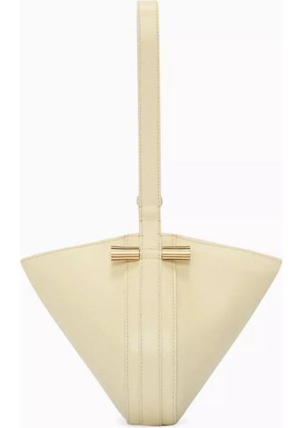 Vıctorıa Beckham Mini Dia Çanta Fildişi Deri, Üst Sap & Modern Minimalist Tasarım