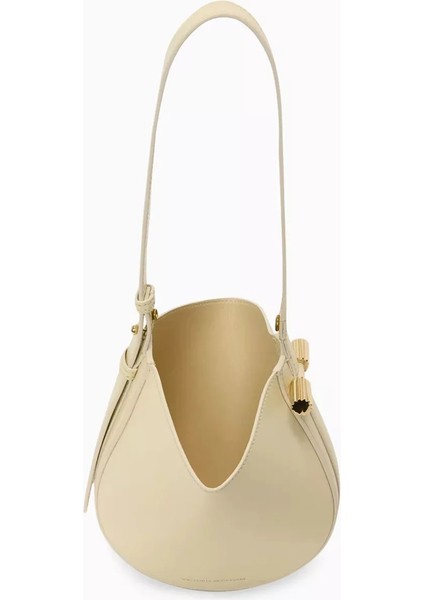 Vıctorıa Beckham Mini Dia Çanta Fildişi Deri, Üst Sap & Modern Minimalist Tasarım fiyatları