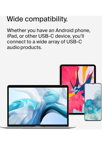 Rockstar Usb-C Şarj Adaptörlü 3,5 mm Ses, Ipad Pro, Galaxy, Note, Google Pixel, Lg G6, Sony x indirimleri