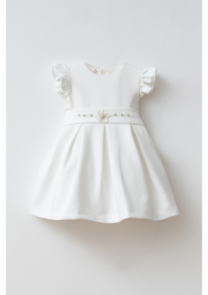 Ketbaby Kız Çocuk Taşlı Arkası Fiyonklu Pamuk Astarlı Tül Kabarık Elbise - Elisa KET001001 fırsatları