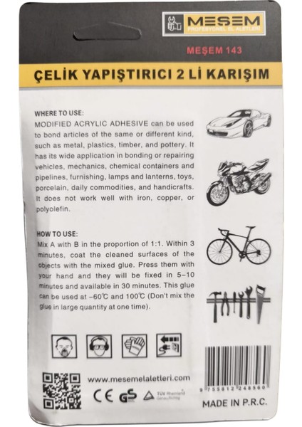 Çelik Yapıştırıcı 2'li Karışım fiyatları