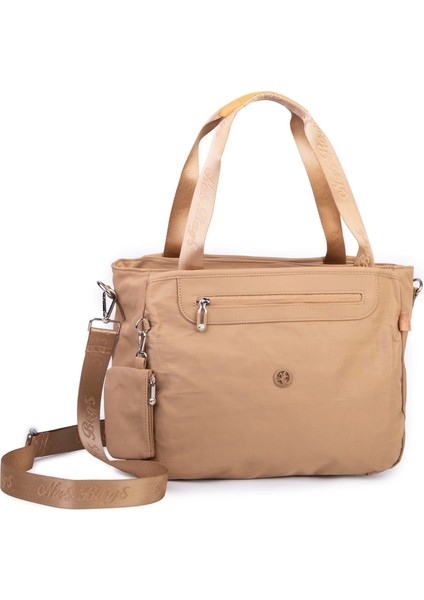 Kadın Omuz ve Çapraz Hafif Su Itici Kumaş Kum