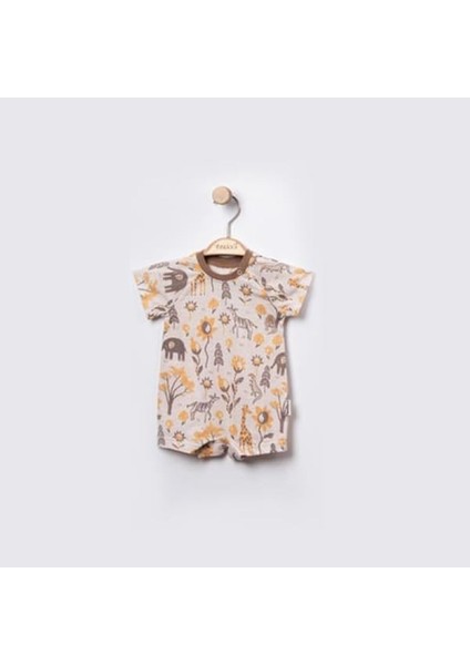 Wıld Kısa Kol Üçlü Kısa Tulum Set Sarı modelleri