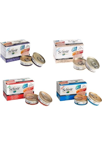 4 Çeşit Multipack Konserve Karma 6 x 50 Gr. 4 Lü Eko Paket